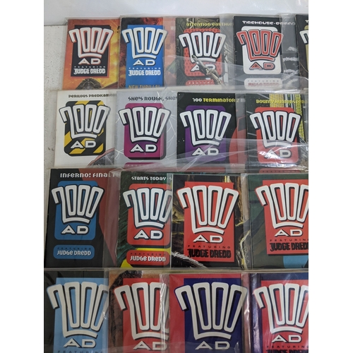 31 - A large quantity of mainly 1990's 2000AD magazines, mostly featuring Judge Dread, all in protective ... 