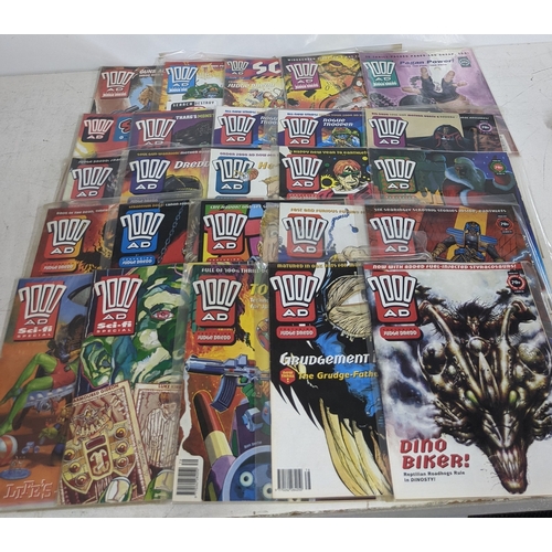 31 - A large quantity of mainly 1990's 2000AD magazines, mostly featuring Judge Dread, all in protective ... 