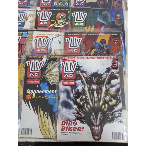 31 - A large quantity of mainly 1990's 2000AD magazines, mostly featuring Judge Dread, all in protective ... 