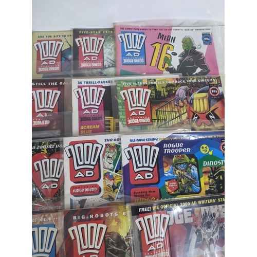 31 - A large quantity of mainly 1990's 2000AD magazines, mostly featuring Judge Dread, all in protective ... 
