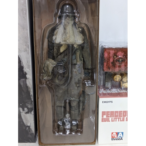 Three boxed threeA figures to include a World War Robot EMGY-TRG
