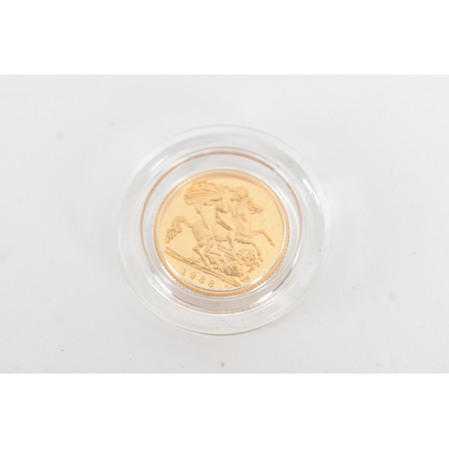 16 - United Kingdom - Elizabeth II (1952-2022), 1988 Gold Proof Half Sovereign, together with box and COA... 