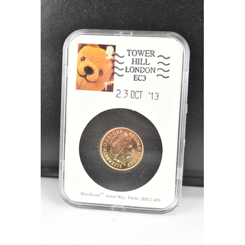 17 - United Kingdom - Elizabeth II (1952-2022), 2013 Date Stamp 23rd Oct 2013, sovereign, A23-0219, in se... 