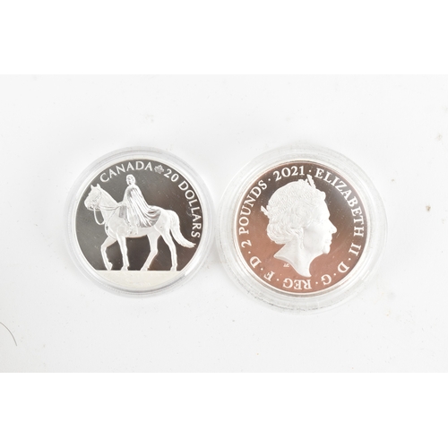 19 - A Royal Mint silver proof 'Royal Celebration' coin set, issued to commemorate the 95th birthday of H... 