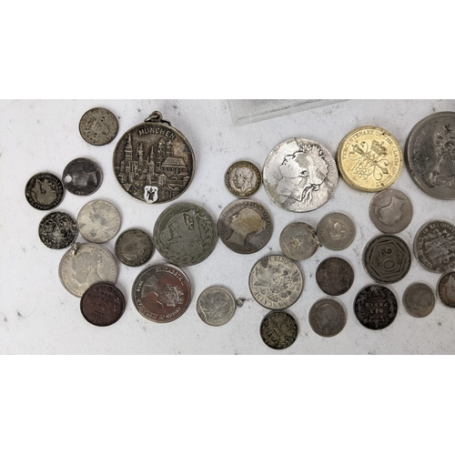 37 - Mixed World Coins - to include George IV, Victoria and later Halfcrowns, Shillings, Sixpence and Thr... 