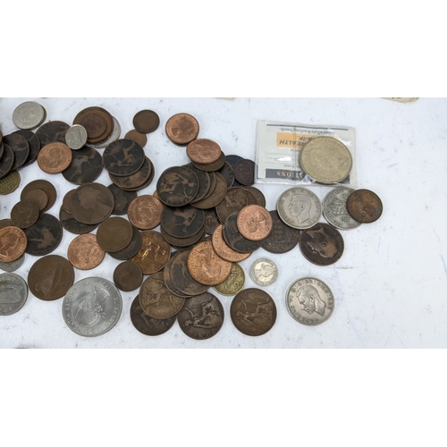 39 - Mixed World Coins - to include 1891 Crown, 1935 'Rocking Horse' Crown, Cartwheel Penny A/F,Ireland 1... 