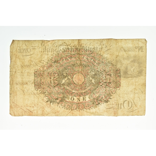 10 - Banknote - Sittingbourne Bank, £1/ One Pound Note dated 13th of May 1824 and numbered 1438, issued f... 
