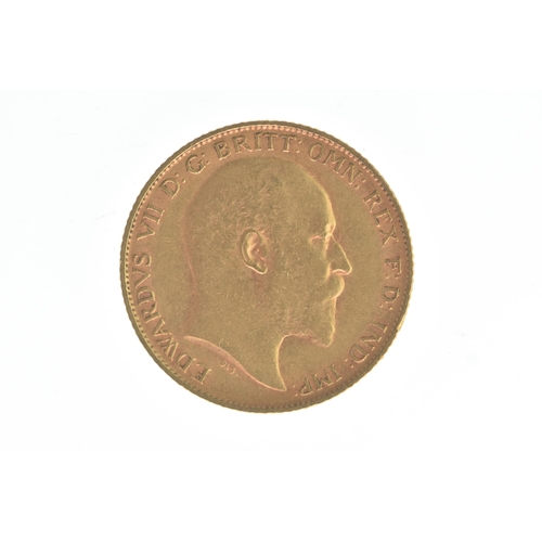 3 - United Kingdom - Edward VII (1901-1910), 1909 Gold Half Sovereign, London Mint,