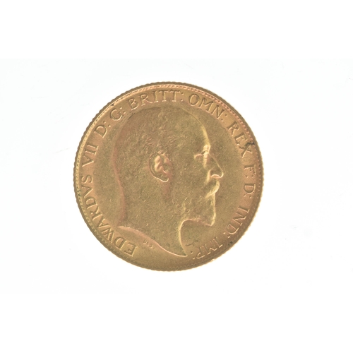 5 - United Kingdom - Edward VII (1901-1910), 1908 Gold Half Sovereign, London Mint,