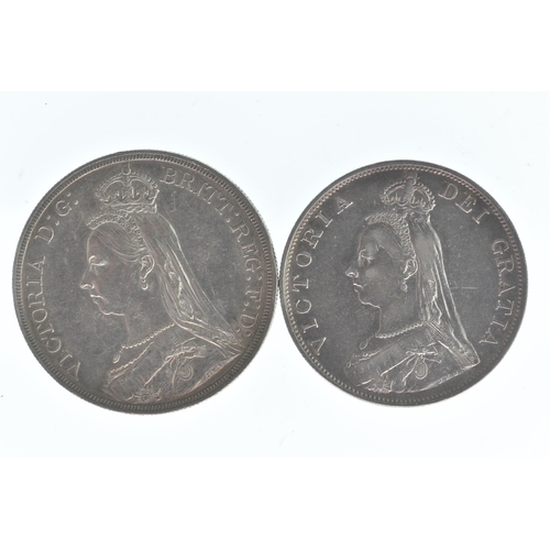 7 - United Kingdom - Victoria (1837-1901), 1887 Jubilee Year Crown and Double Florin,