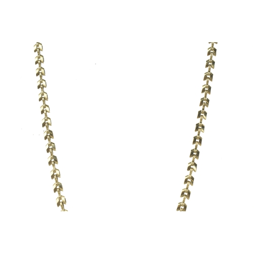 38 - A 9ct yellow gold collar necklace, having a box clasp, stamped 375, 41cm long, 14.4 grams
If there i... 