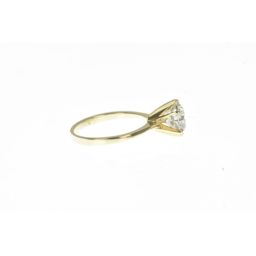 4 - A diamond 14ct gold engagement ring, accompanied by a GCI Gemological Centers certificate, dated Jul... 