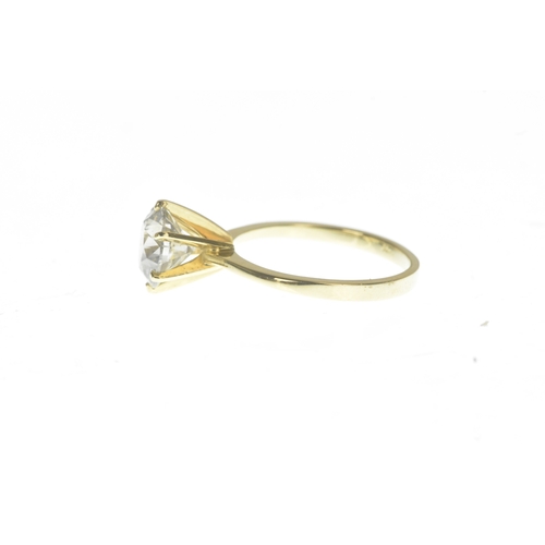4 - A diamond 14ct gold engagement ring, accompanied by a GCI Gemological Centers certificate, dated Jul... 
