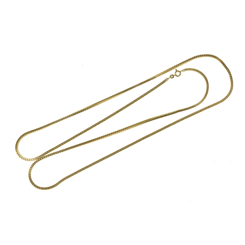 41 - An 18ct yellow gold spiga chain link necklace, stamped 750, 90cm long, 33.1 grams
If there is no con... 