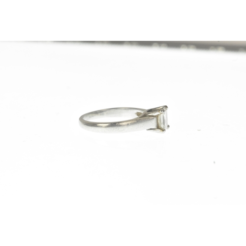 5 - A diamond platinum engagement ring, accompanied by a Valuation for Insurance stating the princess-cu... 