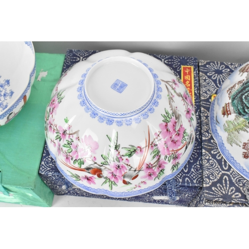 36 - A selection of Chinese egg shell porcelain to include a famille rose millefleur bowl, tea bowl decor... 