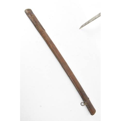 39 - A Japanese WWII Shin-Gunto neo army officers sword, circa 1937-45, prunus cast tsuba, brown braid bo... 