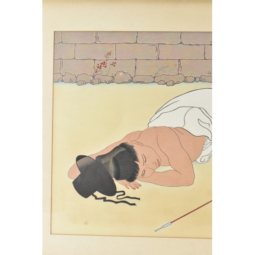 53 - Paul Jacoulet (French/Japanese, 1896–1960)
Retour d’un Banquet (Return from a Banquet), a colour woo... 