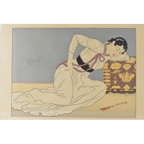 54 - Paul Jacoulet (French/Japanese, 1896–1960)
Tempete du Cœur (Storm of the Heart), a colour woodblock ... 