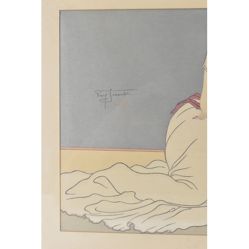 54 - Paul Jacoulet (French/Japanese, 1896–1960)
Tempete du Cœur (Storm of the Heart), a colour woodblock ... 