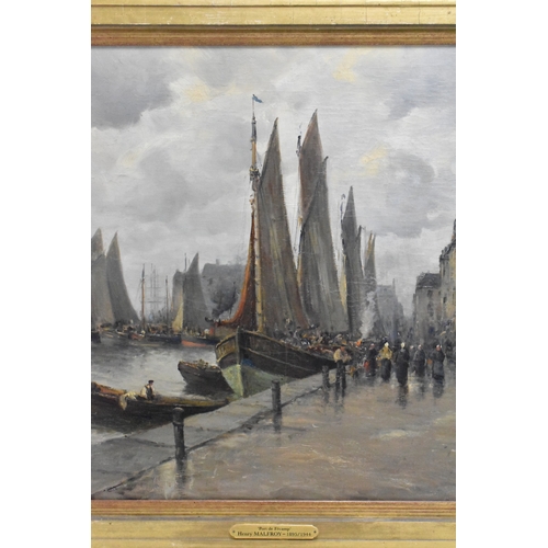 Henry Malfroy Alfroy (1895-1944) An oil on canvas entitled 'Port de ...