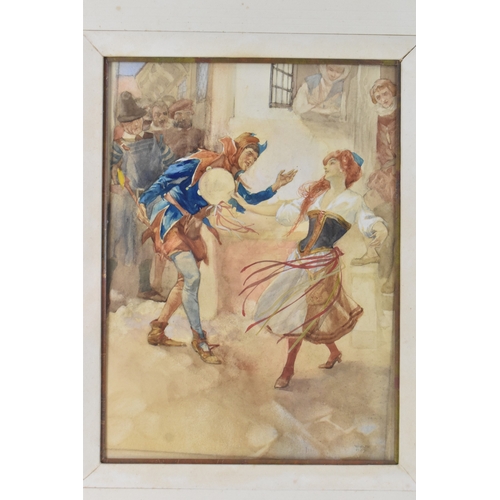 13 - William Russell Flint (1880-1969) A watercolour entitled 'I have a song to sing O', Yeoman of the Gu... 
