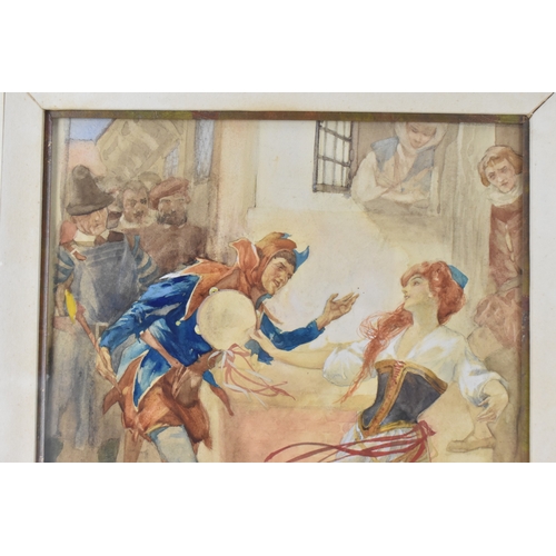 13 - William Russell Flint (1880-1969) A watercolour entitled 'I have a song to sing O', Yeoman of the Gu... 
