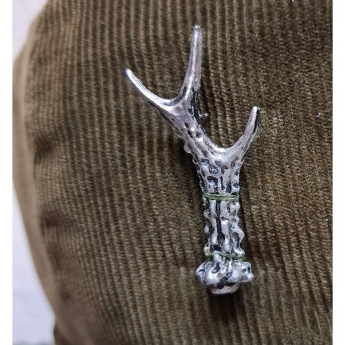 60 - Vintage hunting and deerstalker hats to include a German Terzel green cord hat with 2 hunting relate... 