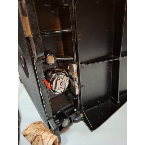 47 - A 1950'S electric Singer 221K sewing machine A/F, serial no:EG305413 with case and accessories. Loca... 