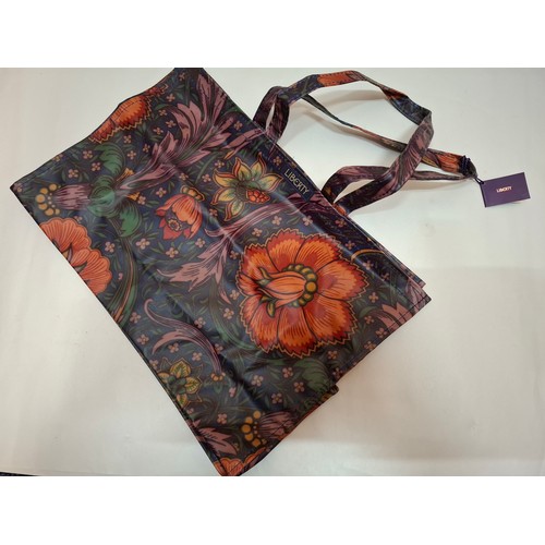 30 - Liberty- A navy and green Hera Peacock sheer scarf, 1970's belt  and 1980's jewellery roll together ... 