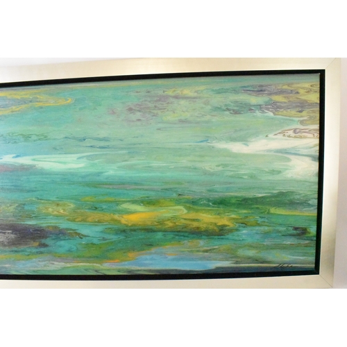 19 - Alex Echo (B.1958) A boxed canvas entitled 'Elemental Source Study 2', limited edition numbered 26/9... 