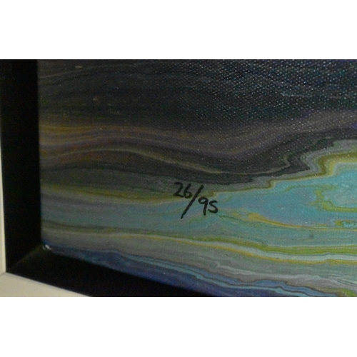 19 - Alex Echo (B.1958) A boxed canvas entitled 'Elemental Source Study 2', limited edition numbered 26/9... 