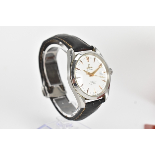 24 - An Omega Seamaster Aqua Terra Co-Axial Chronometer, automatic, gents, stainless steel wristwatch, wa... 