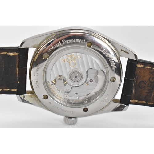 24 - An Omega Seamaster Aqua Terra Co-Axial Chronometer, automatic, gents, stainless steel wristwatch, wa... 