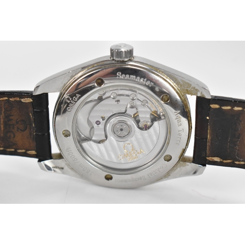 24 - An Omega Seamaster Aqua Terra Co-Axial Chronometer, automatic, gents, stainless steel wristwatch, wa... 