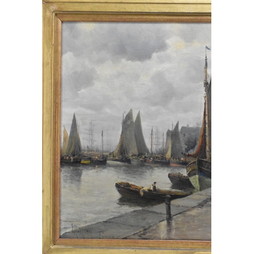 Henry Malfroy Alfroy (1895-1944) An oil on canvas entitled 'Port de ...