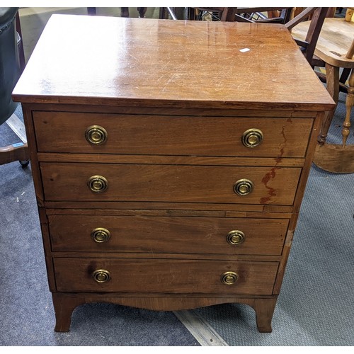 186 - A Victorian pine dresser, the top with two plate shelves, the base with central drawer above cupboar... 