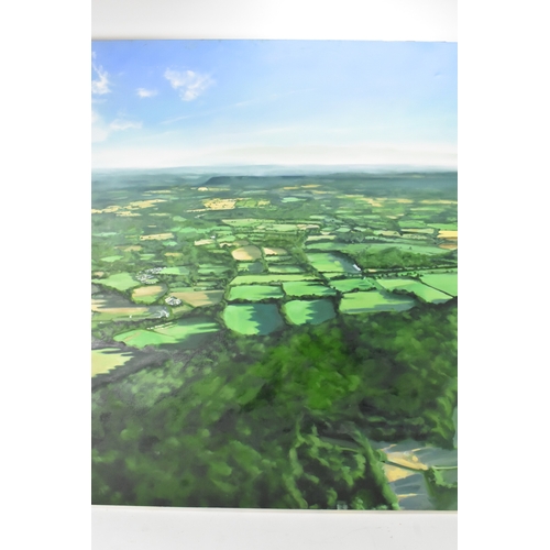 14 - Lucy du Sautoy (B.1972) An oil on canvas entitled 'We are Giants', signed and dated 2017 to the reve... 