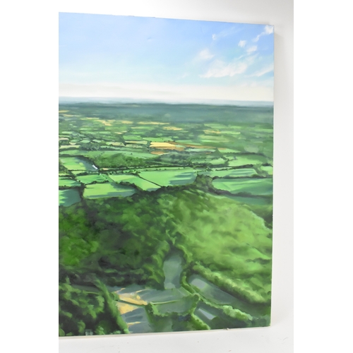 14 - Lucy du Sautoy (B.1972) An oil on canvas entitled 'We are Giants', signed and dated 2017 to the reve... 