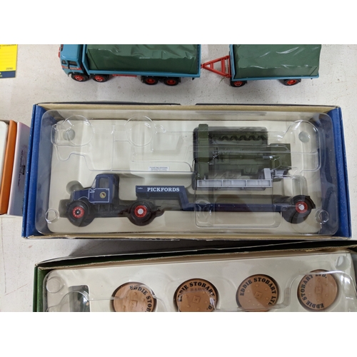 196 - Corgi Classics to include U.S. Road Transporter, Pickfords and Eddie Stobbart set, Gulf tanker, Atki... 