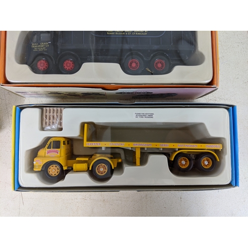 196 - Corgi Classics to include U.S. Road Transporter, Pickfords and Eddie Stobbart set, Gulf tanker, Atki... 