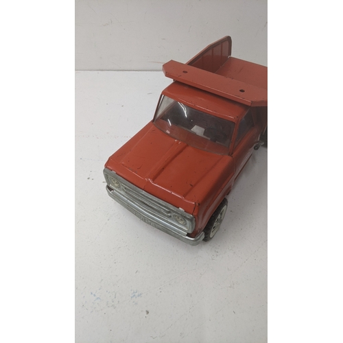 232 - Retro Tonka Toys to include a Mighty Leader, a Blue Jeep and a red dumper truck
Location: 3-3
If the... 