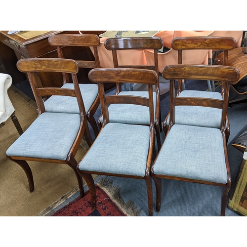 316 - A set of six 19th century mahogany bar back dining chairs
Location: RAB
If there is no condition rep... 