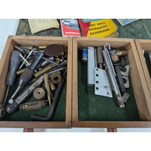48 - A machinist wood tool box A/F to include vintage taps and dies and others
Location: A4F
If there is ... 
