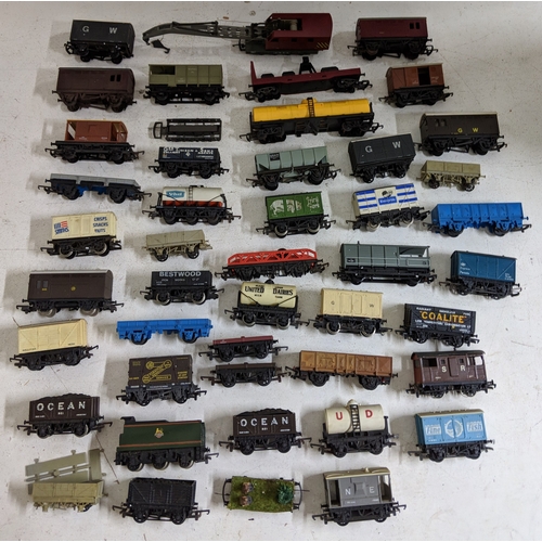 318 - Approximately 46 cargo/freight carriages and other railway stock to include coal trucks, tanker cars... 