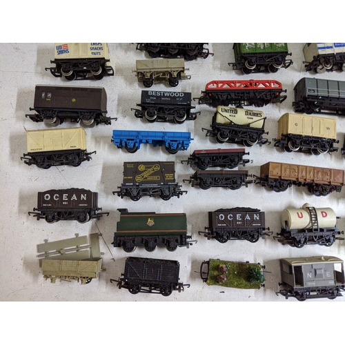 318 - Approximately 46 cargo/freight carriages and other railway stock to include coal trucks, tanker cars... 