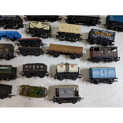 318 - Approximately 46 cargo/freight carriages and other railway stock to include coal trucks, tanker cars... 