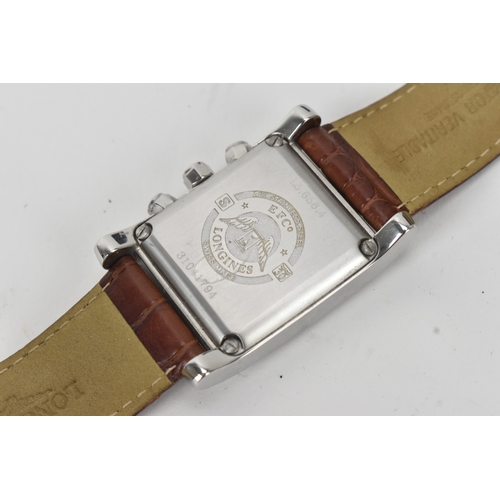 18 - A Longines DolceVita chronograph, quartz, gents stainless steel wristwatch, circa early 2000s, refer... 