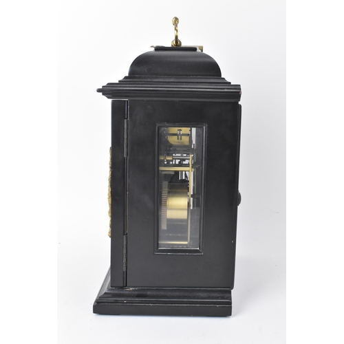 25 - An Elliott of London mantel clock, retailed by Harrods, London, mid-20th century, the ebonised case ... 
