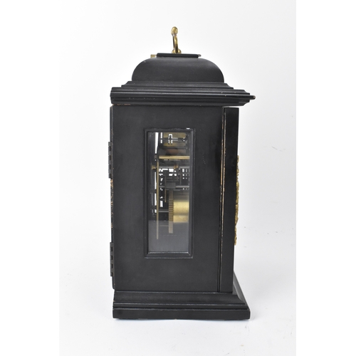 25 - An Elliott of London mantel clock, retailed by Harrods, London, mid-20th century, the ebonised case ... 